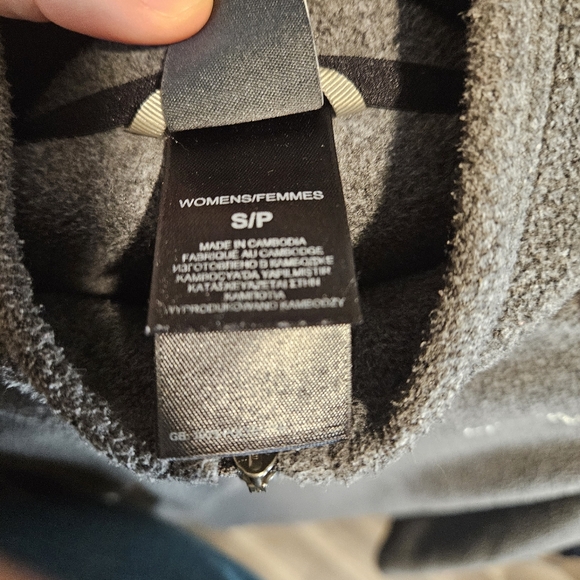 The north face women's grey fleece quater zip pullover jacket size small - Picture 7 of 8